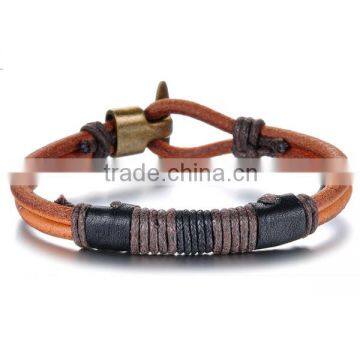 bracelet making kit men leather bracelets genius leather unsext promotion gift stianless steel jewelry