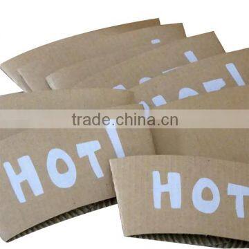 disposable paper printed heat resistant hot cup sleeve