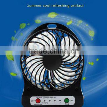 plastic air battery power portable cooling travel handheld usb small mini rechargeable fan