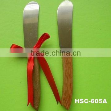 wood handle cheese spreader/butter knife/butter spreader