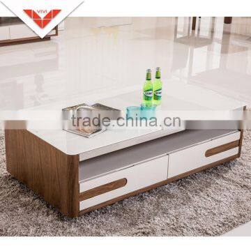 2016 newest design C62 walnut mdf coffee table