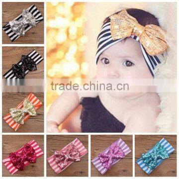 baby cute sequins bow headband children kids fashion hair accessories headband