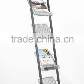 immovable metal magazine display stand