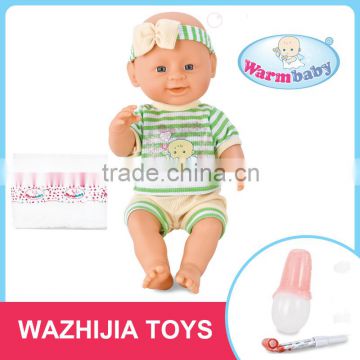 Funny 12 Inch pee and drink water doll body with new design