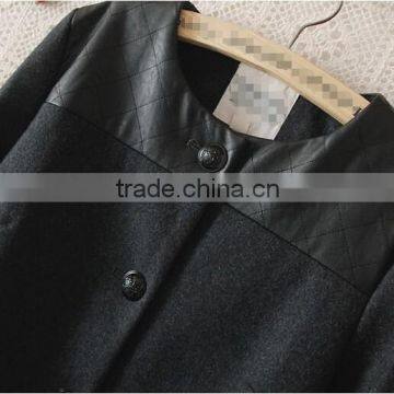 European and American Big New Women's Woolen Jacket and Long Sections Temperament Luxury Single-breasted Wool Coat photo-5