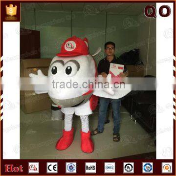 Attractive big head mascot outdoor promotion adult plane costume