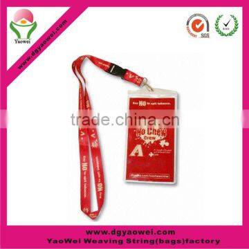 2016 new fashion promotional red sublimation lanyard with ID card holder