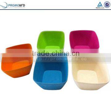 Eco Friendly Bamboo Salad Bowl Food Packaging Bamboo Square Bowl photo-3