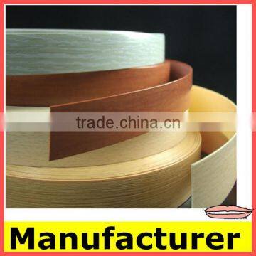 unicolor pvc edge banding /woodgrain pvc edge banding for furniture