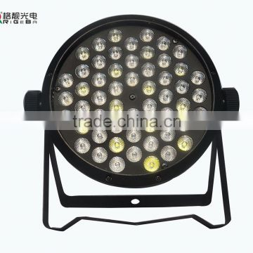 New LED Par64 cheap portable 54*1w rgbw dmx stage mini flat led par light