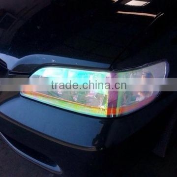 Best quality chameleon headlight wrap auto light color change vinyl film