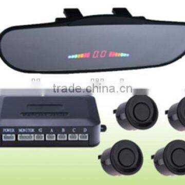 2015 factory hot sale Digital LED showing Rearview Mirror led Parking Sensor system