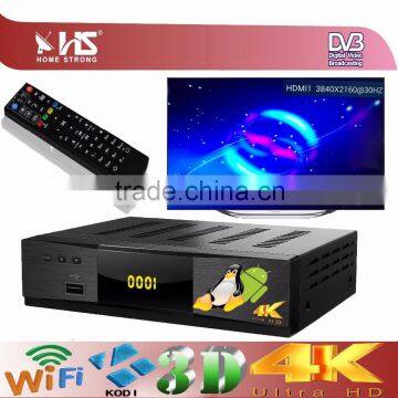 4k satellite receiver Set top box DVB-S2/T2/C Support Powervu