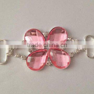 Stock hot selling Factory price acrylic rhinestone connector for headband/hairwear(RC-2016)