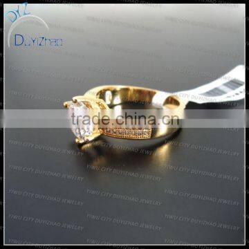 Wholesale Factory Price Plated Gold Ladies Pave cz Rings photo-2