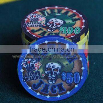 Professional Skull Flush Poker Chips photo-5
