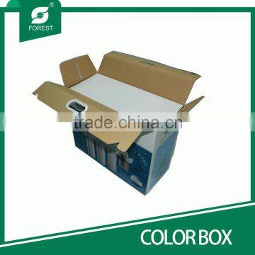 OFFSET PRINTING CUSTOM CORRUGATED COLOR CARTONS FOR PACKAGING FURNITURE WITH HANDLE HOLE photo-4