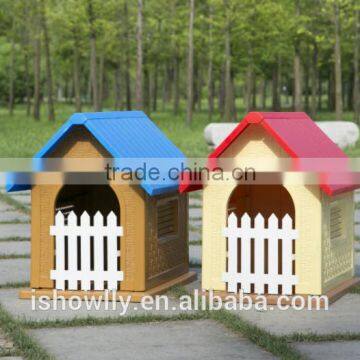 pet outdoor Dog Cat Plastic cage house PP pet villa roof airplane cage