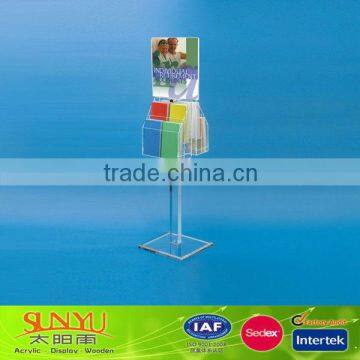 Clear Acrylic Floor Sign Display Stand