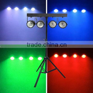 4pcs 30w 3 IN 1 rgb COB LED Par Kit Light Par 64 LED Par Bar