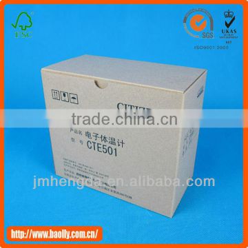 Brown strong stable die cut packaging box