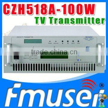 CZH6518A-100W Single-channel Analog TV Transmitter UHF 13-48 Channel tv signal transmitter