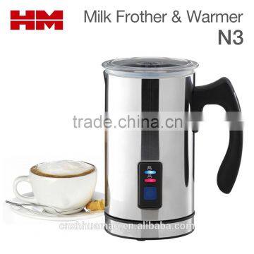 N3 Premier Automatic Electric Stainless Steel Milk Frother Foamer and Warmer for Cappuccino Latte , Milk Foamer Maker