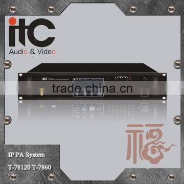 ITC T-7860 Series 60W to 500W Opional Equipped SD Slot and USB Port IP Public Address Amplifier Power photo-2
