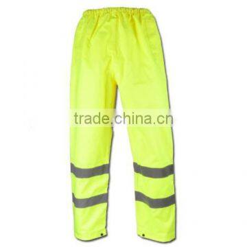 Hi Vis Viz Safety Security Wear High Visibility Trouser Workwear Yellow New