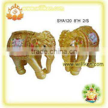 Indian decorative elephant with Indian God Ganesh