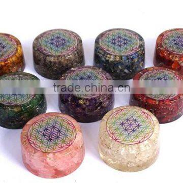 Orgonite 9 Planet Chakra Flower Of Life Energy Tower Buster Chakra Set