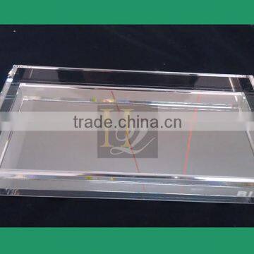 China supplier hot sale clear acrylic stacking jewelry tray organizer