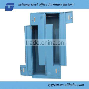 4 door Office furniture Z shape metal locker /clothes steel locker