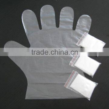 PE glove pairs Folded pe glove