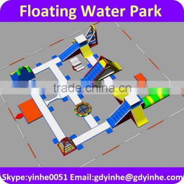 2016 large discount giant inflatable water park / lake inflatable water park games