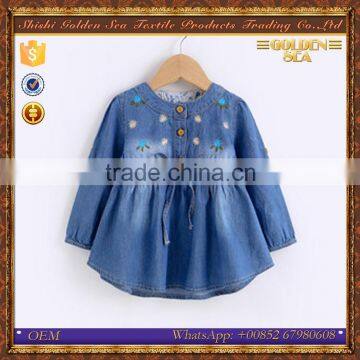 newest cowboy summer kids little girls frock