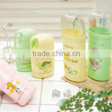 wholesale high grade plastic dual use toilet things box ,tooth brush for promotion items5118