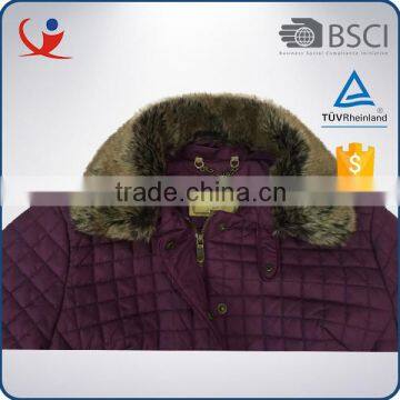 Fashionable Winter Waterproof Windpoof Nylon Woman Long Jacket