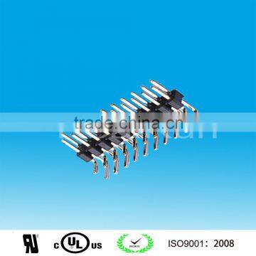 High Quality connector 2.0mm Pitch Double Row Angle Pin Header