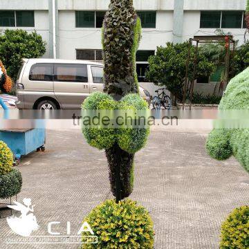 Fake Green Sculpture Animal Boxwood Topiary Hippocampus photo-5