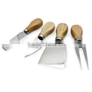 Stainless Steel Cheese Knives, Set of 4