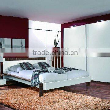 LB-LF5002 White high gloss lacquer bedroom sets