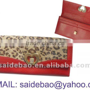 Genuine Leather ladies wallet OEM , pu leather ladies wallets ,2014 Hot Selling Wholesale Elegant Leather Lady's Wallet