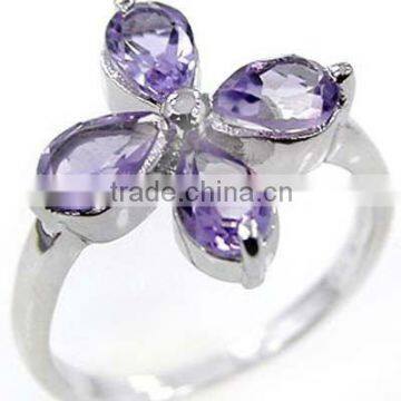 Amethyst Ring & .925 Sterling Silver Ring Jewelry Ring Wholesale Silver Jewelry