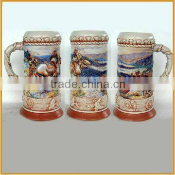 hotsale ceramic beer steins beer mug for sale