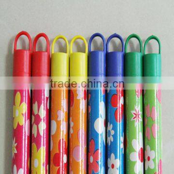 pvc coated broom handle /wooden stick cleaning