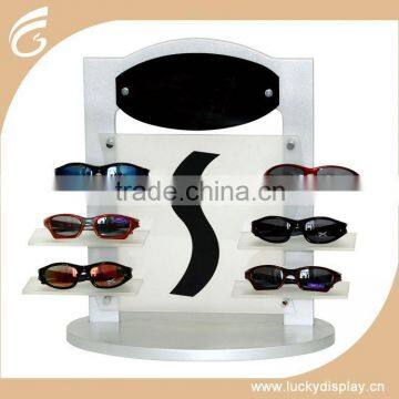 Modern Design Plexiglass Eyewear Display Racks on Table