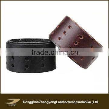 New popular wide fashion leather couple bracelets