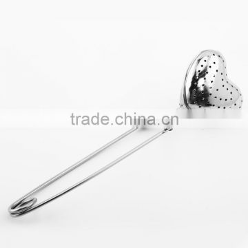 Passed food grade FDA or LFGB good quality stainless heart shaped tea infuser