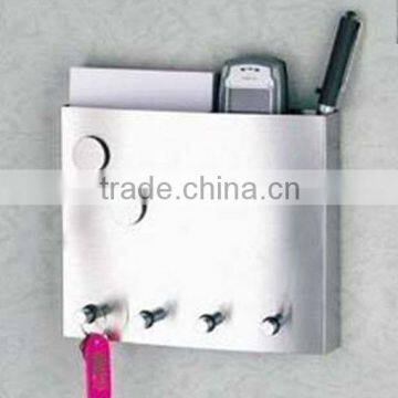 stainless steel memo pad sticky notes with key holder